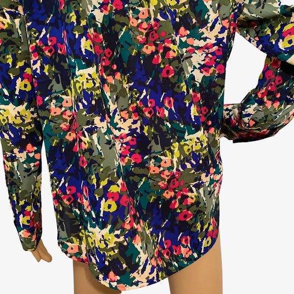 ๐ J. CREW | VIBRANT FLORAL BLOUSE SZ S - Picture 11 of 16